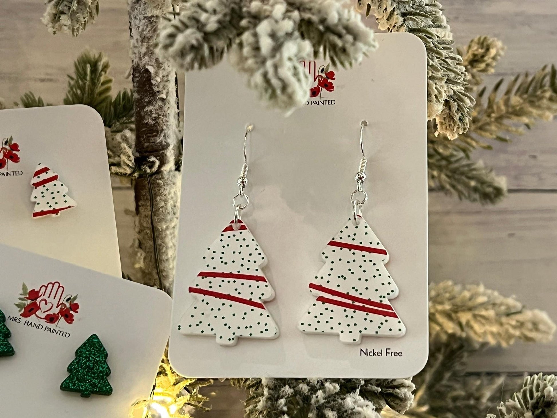 Christmas Tree Acrylic Earrings