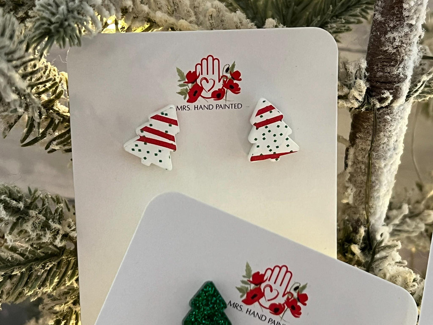 Christmas Tree Acrylic Earrings