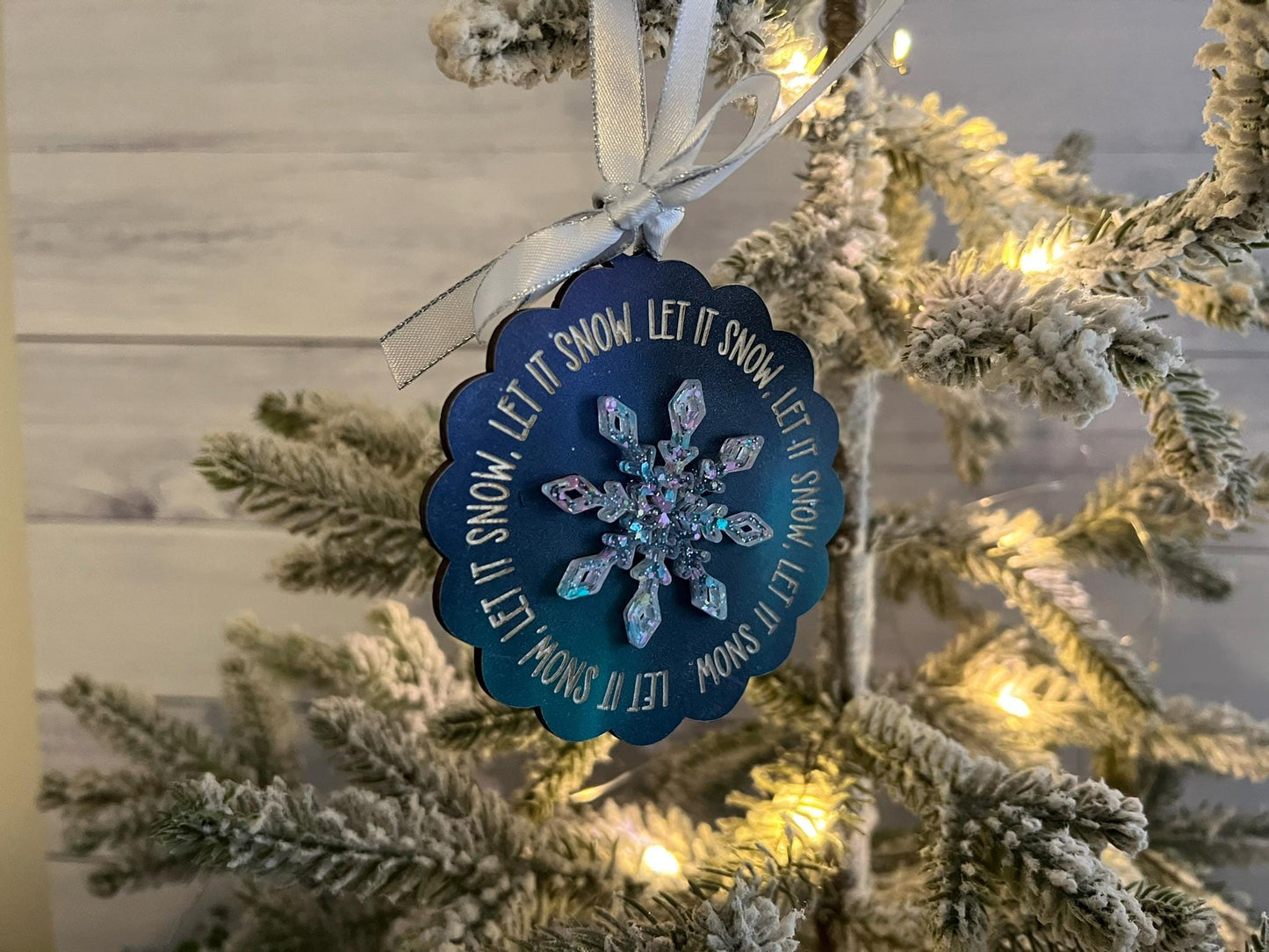 Let it Snow Laser Cut Ornament