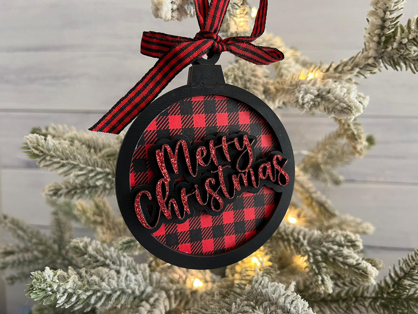 Digital Laser Cut File - Merry Christmas Bauble