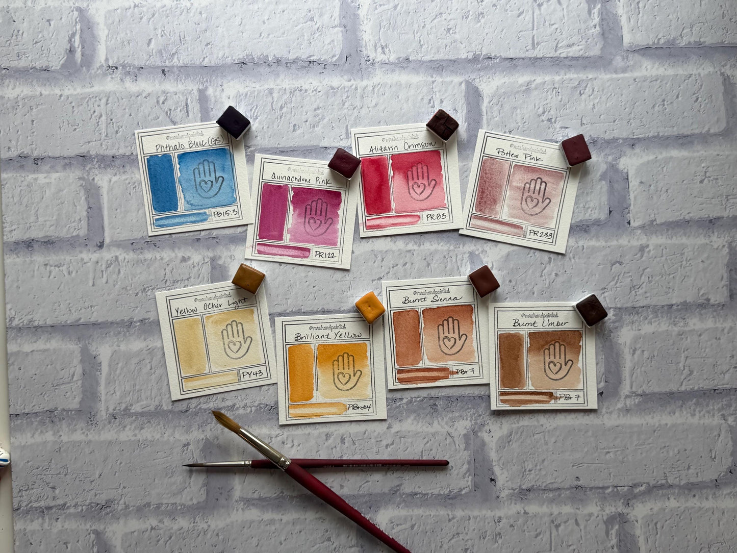 PORTRAIT PALETTE - Single Pigments Handmade Watercolor Paint Set