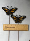 Monarch Butterfly Stained Glass Garden Stake