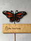 Monarch Butterfly Stained Glass Garden Stake