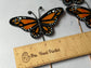 Monarch Butterfly Stained Glass Garden Stake