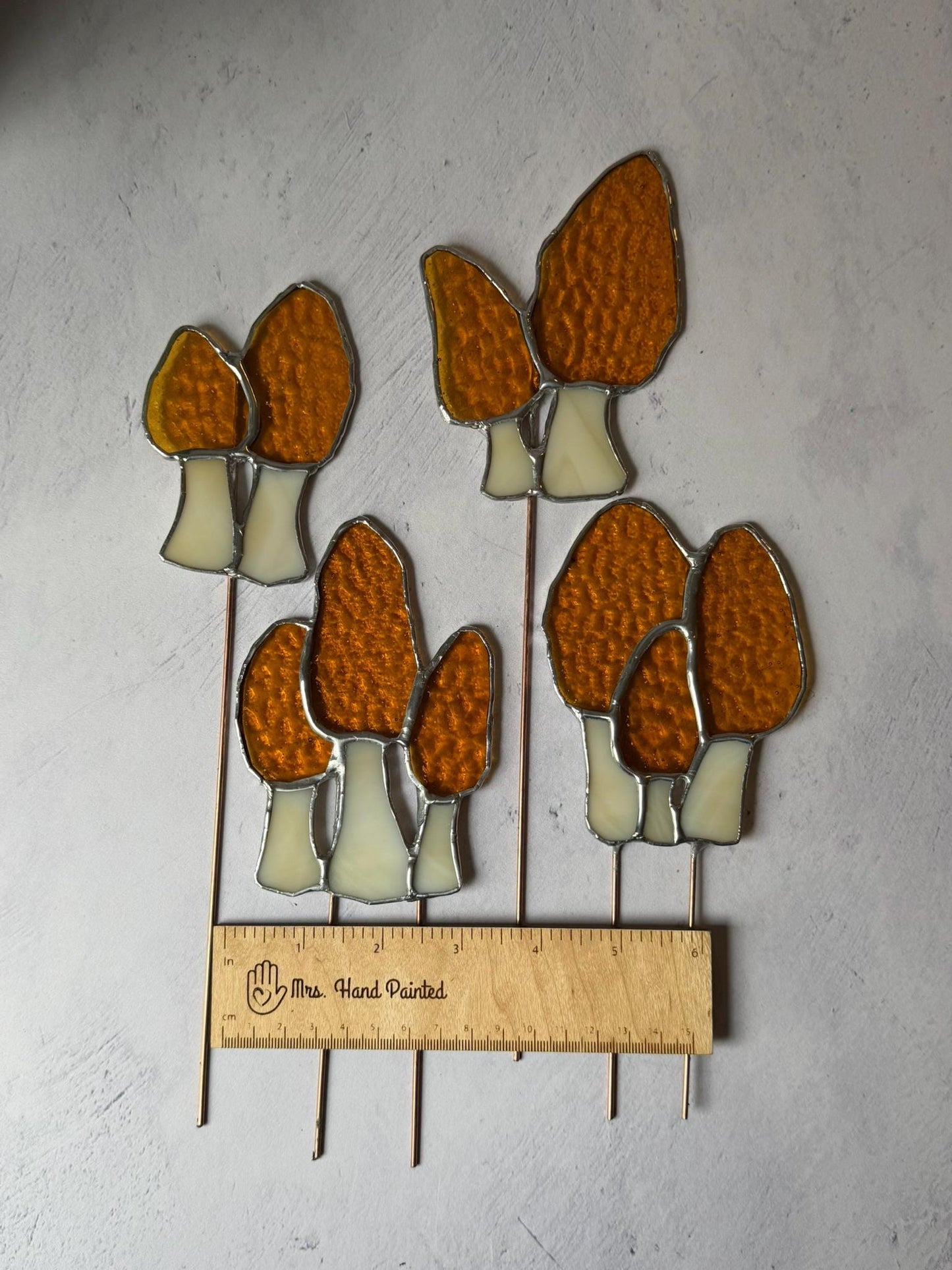 Digital File - Morel Mushroom Stained Glass Garden Stake Pattern
