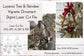 Digital Cut File - Tree and Reindeer Vignette Ornament