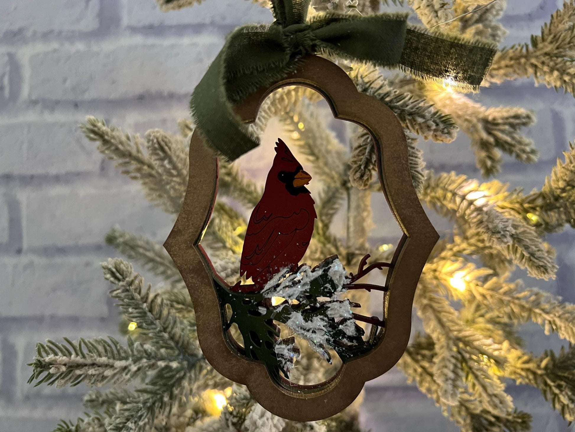 Digital Cut File - Baroque Frame Cardinal Ornament