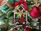 Digital Cut File -Cathedral Window Cardinal Ornament