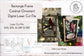 Digital Cut File - Rectangle Frame Cardinal Ornament