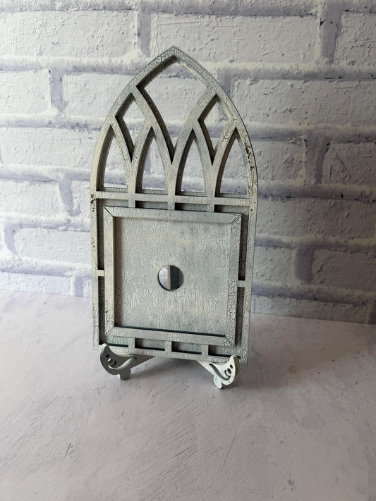 Rustic Gothic Window Frame for Interchangeable Signs