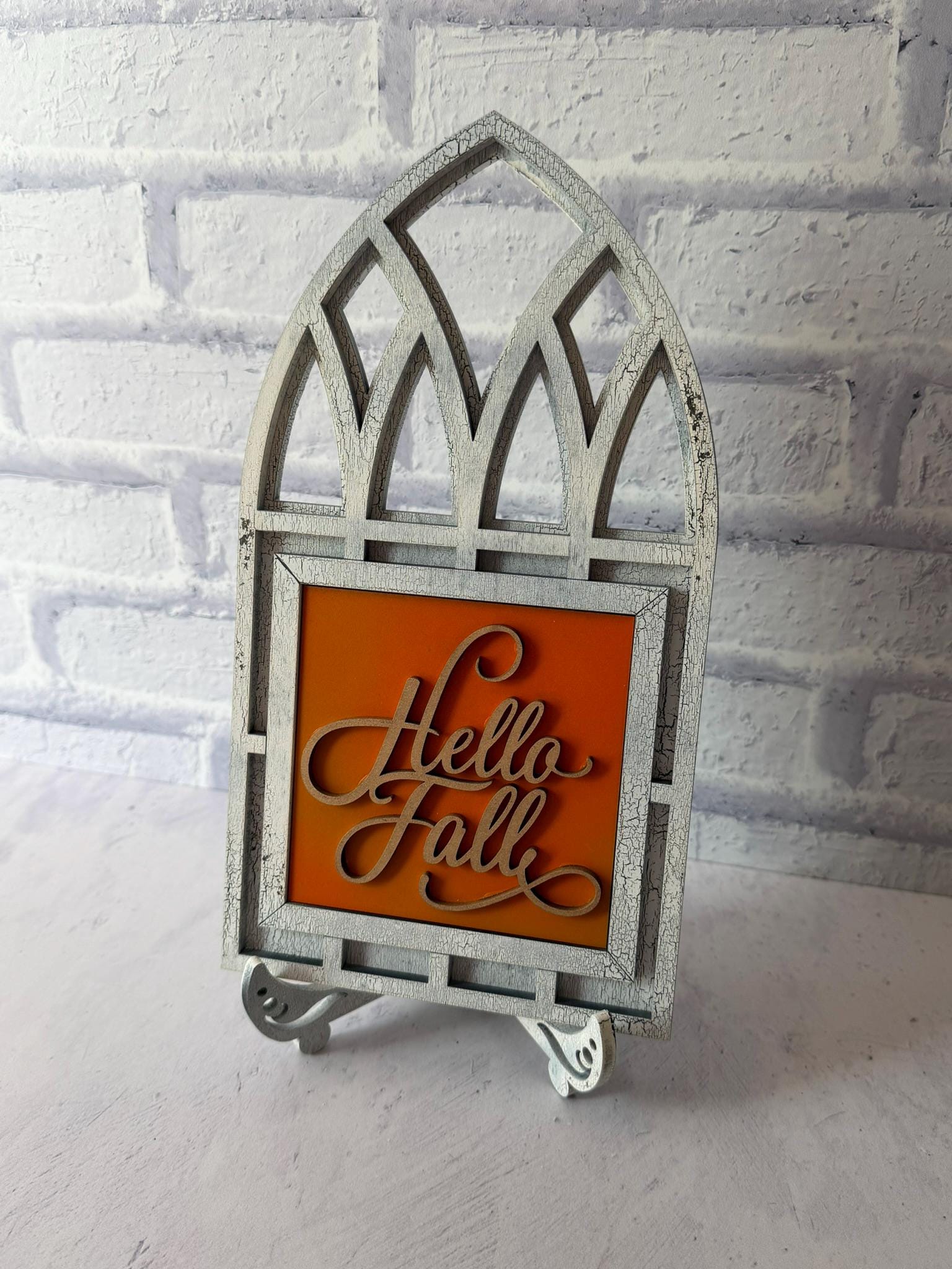 Rustic Gothic Window Frame for Interchangeable Signs