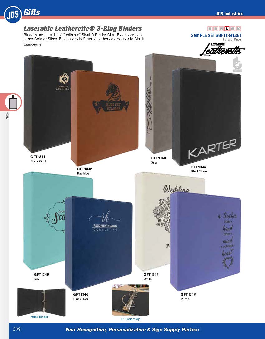 Custom Listing: KM Builders Custom Engraved Leatherette 3 Ring Binder