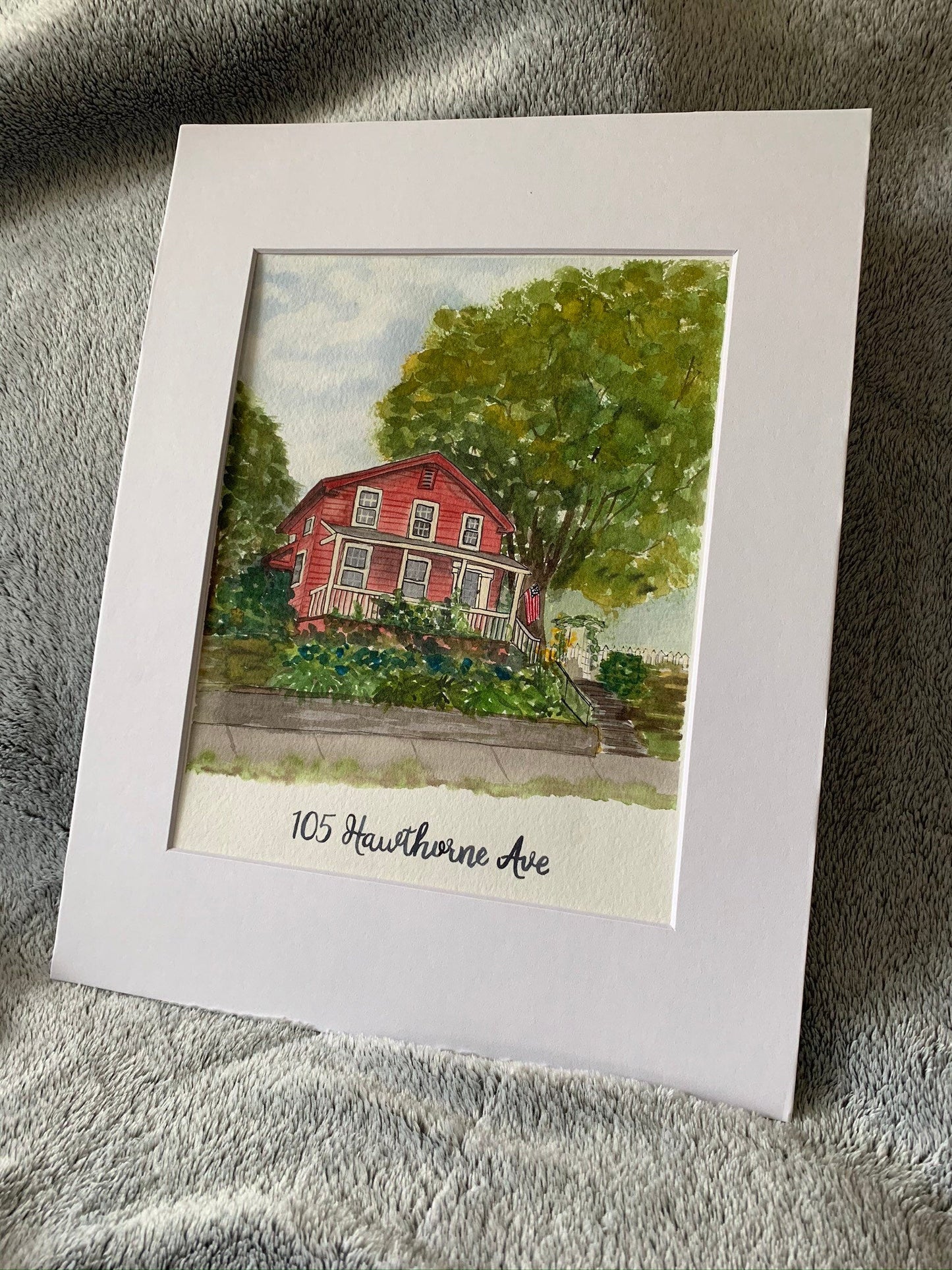 Original Hand Painted Custom Watercolor House Portrait - Housewarming / New Home Gift