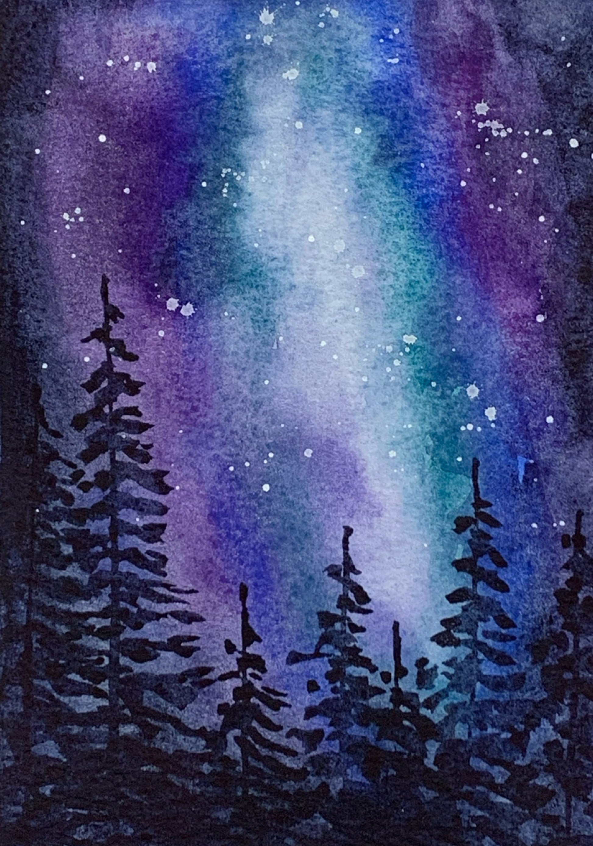 Handmade Watercolor Paints - SUPERNOVA - Artisan Paint Palette, Set of 6 Half Pans Galaxy and Celestial Watercolor