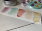 Handmade Watercolor Paints - FANTASEA - Artisan Paint Palette, Set of 5 Watercolors, 4 Matte, 1 Shimmer Color