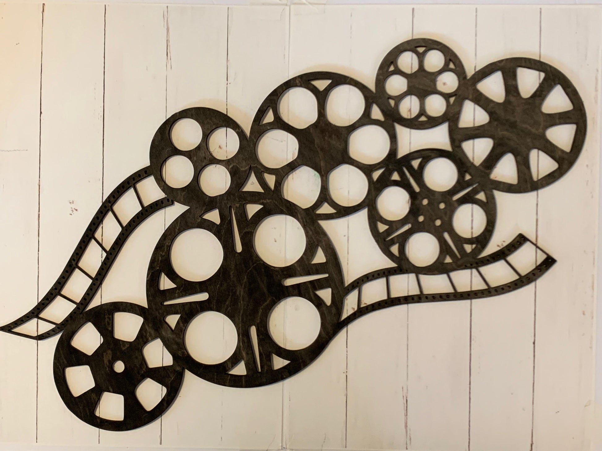 Movie Reels and Film Collage Laser Cut Wood Wall Hanging – MrsHandPainted