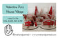 Laser Cut File - Retro Putz Houses Valentine Village - Digital Download SVG, DXF, AI files - Mid Century Modern Style Decor