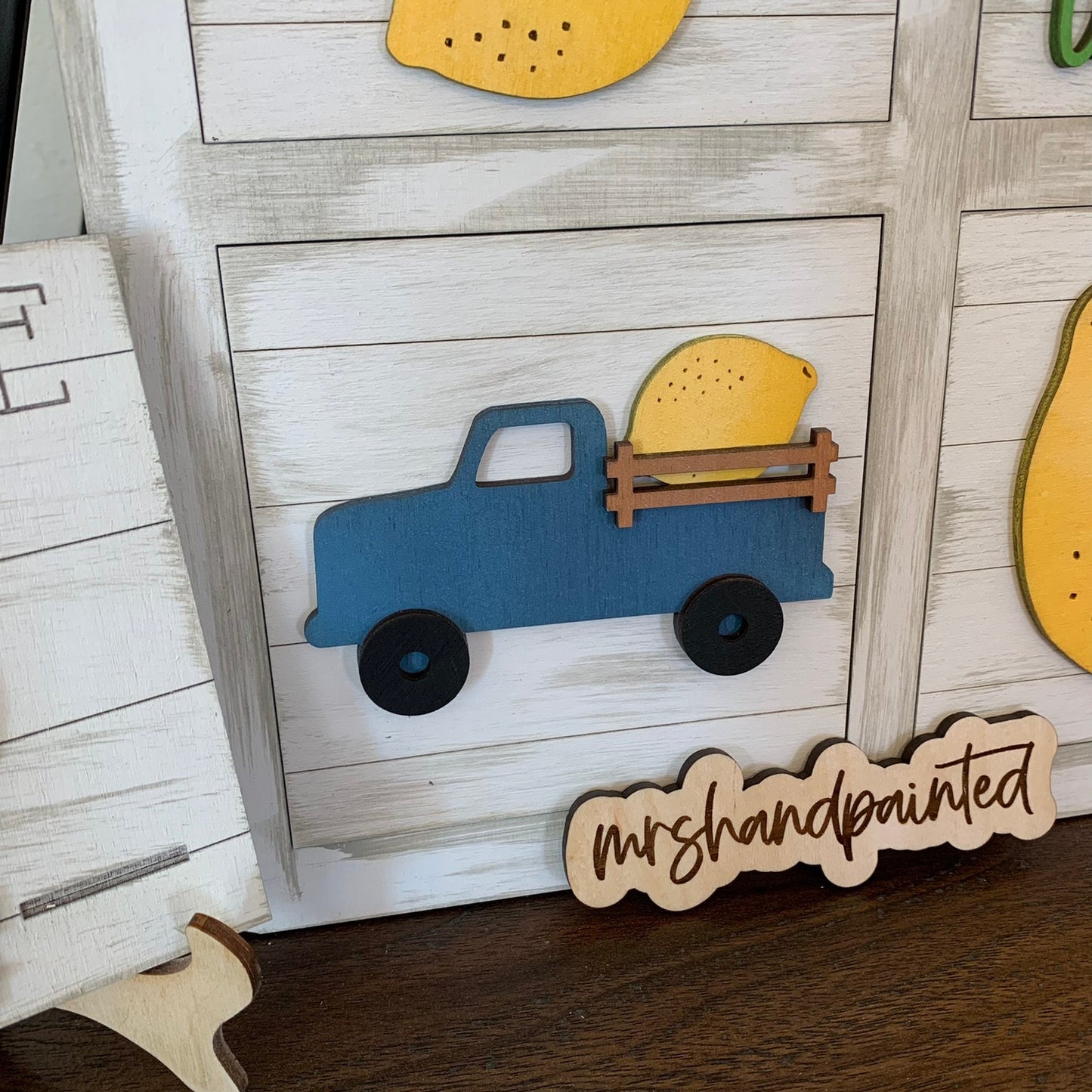 Summer Lemons Interchangeable Signs - Laser Cut Wood Painted