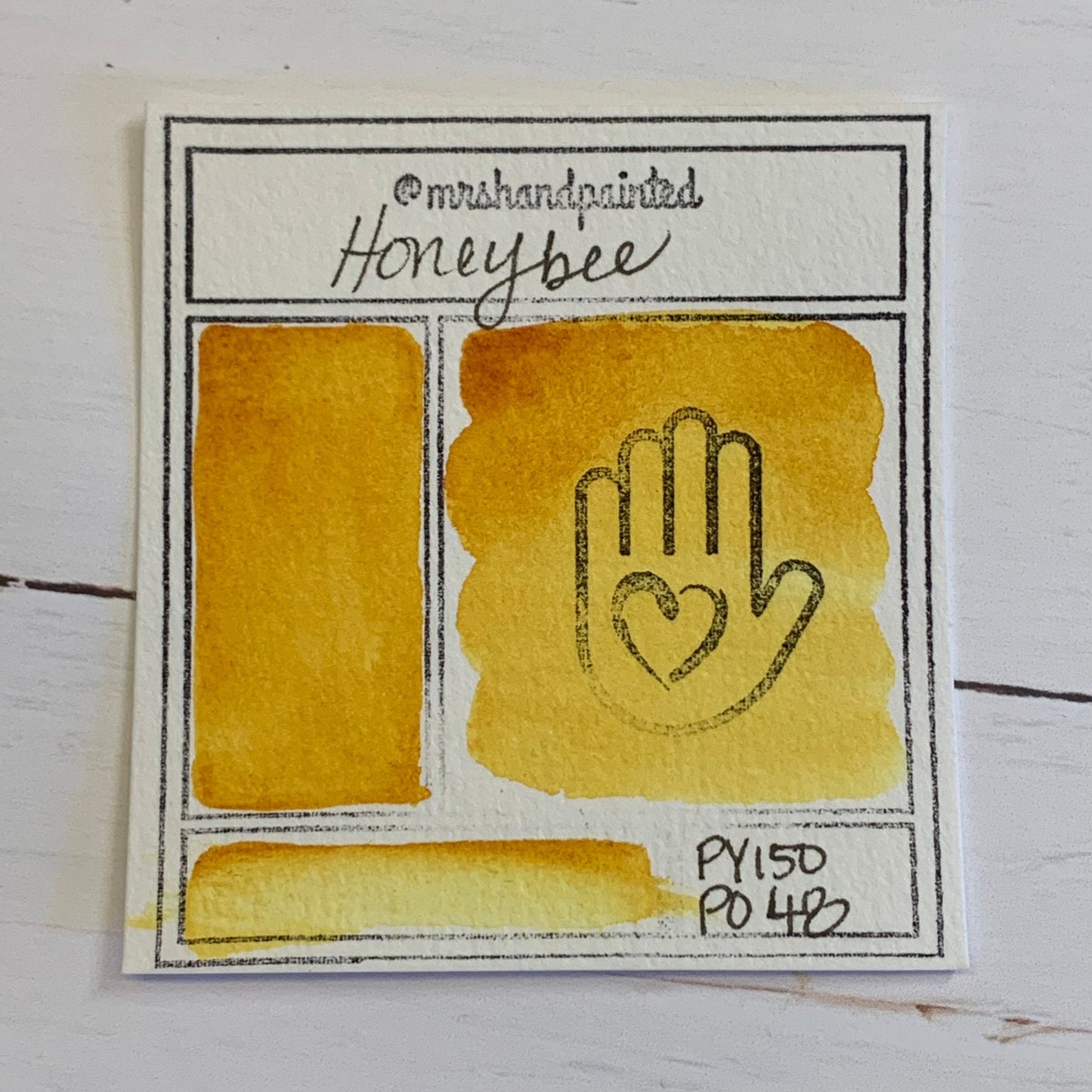 Handmade Watercolor Paints - HONEYBEE - Honeybee Collection Single Pan