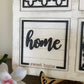 Farmhouse Style HOME Interchangeable Signs - Laser Cut Wood Painted