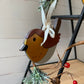 Laser Cut Wood Robin Christmas Ornament