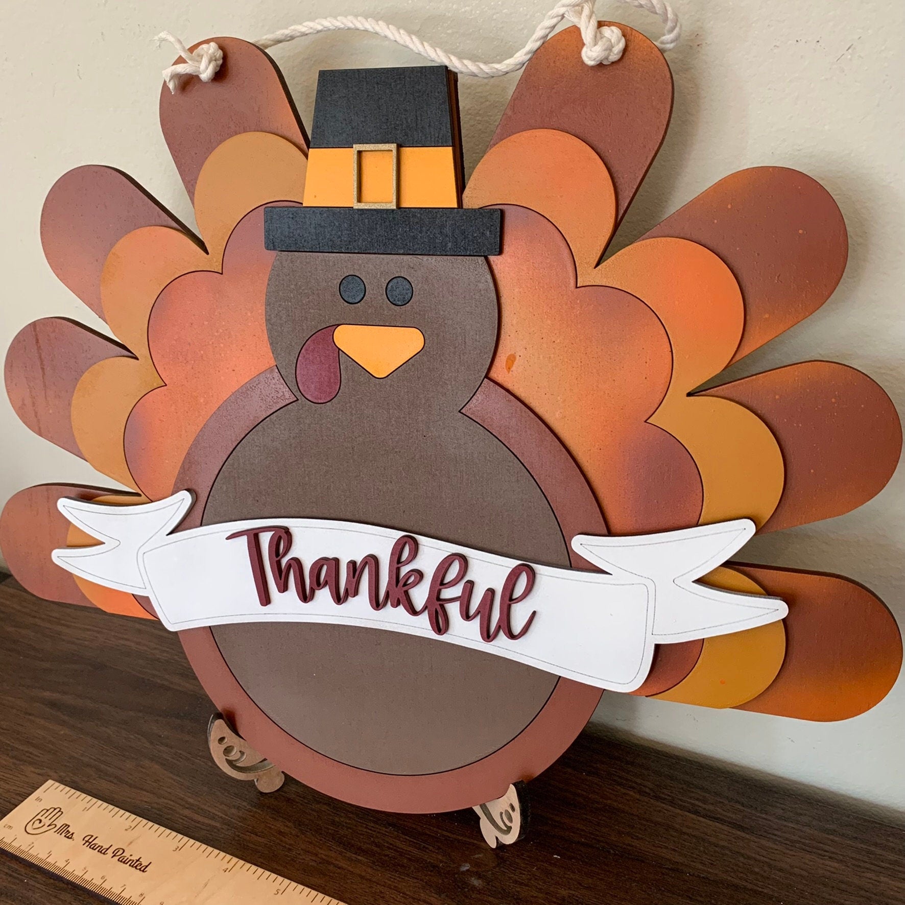 DIY Wood GIRL Turkey Coloring Kit Personalized Thanksgiving Fall Bow Kid  Activity Laser Cut Stand Up Design Place Setting Keepsake