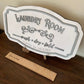 Vintage Style Laundry Room Sign Laser Cut Wood
