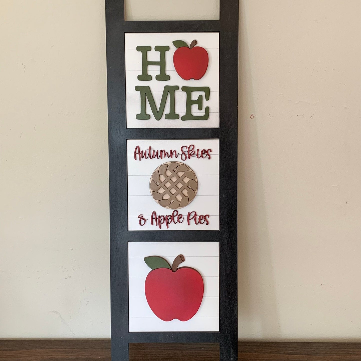 Fall and Apples Interchangeable Signs - Laser Cut Wood Painted
