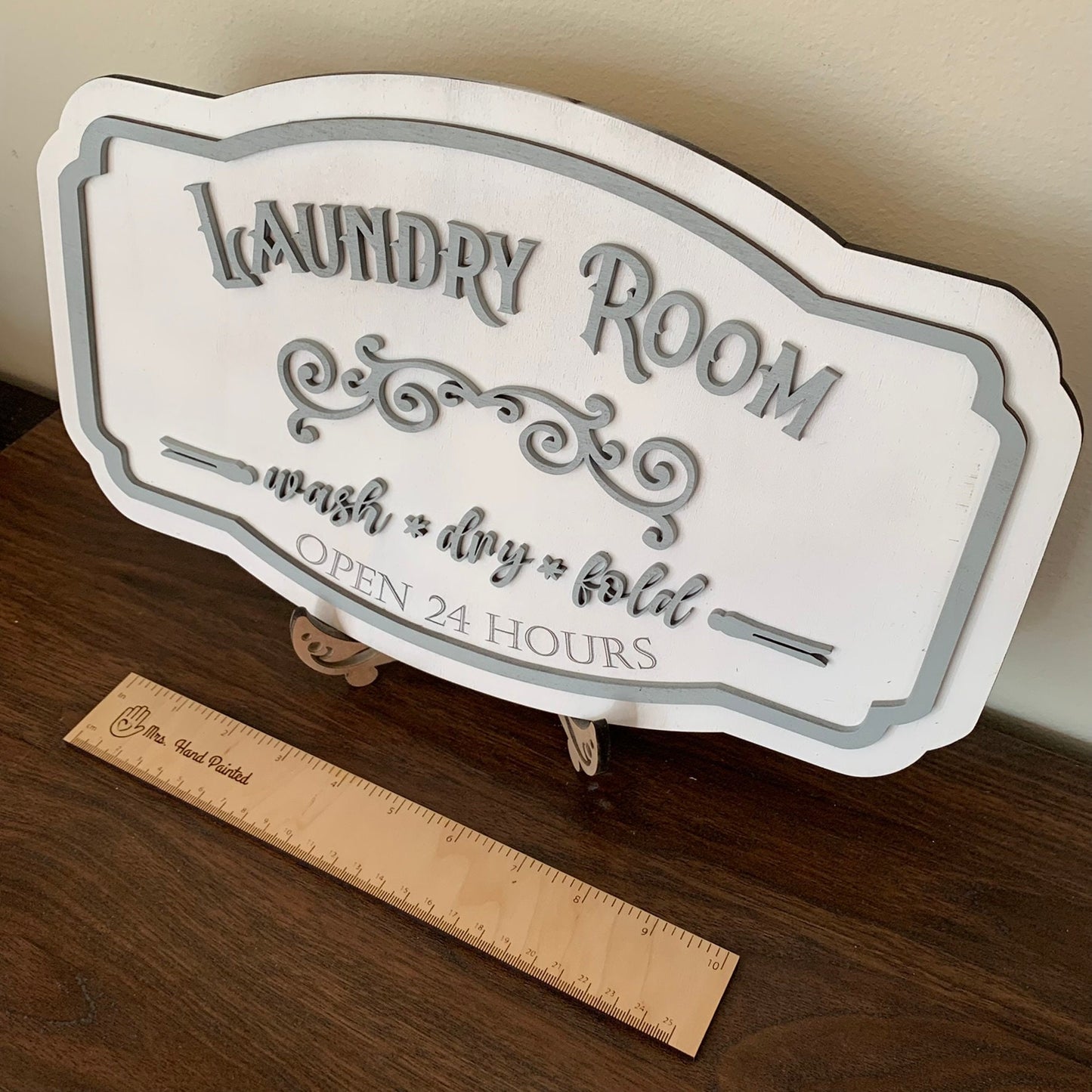 Digital Laser Cut File - Vintage Style Laundry Room Sign