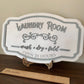 Vintage Style Laundry Room Sign Laser Cut Wood