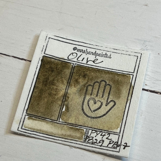 Handmade Watercolor Paints - OLIVE