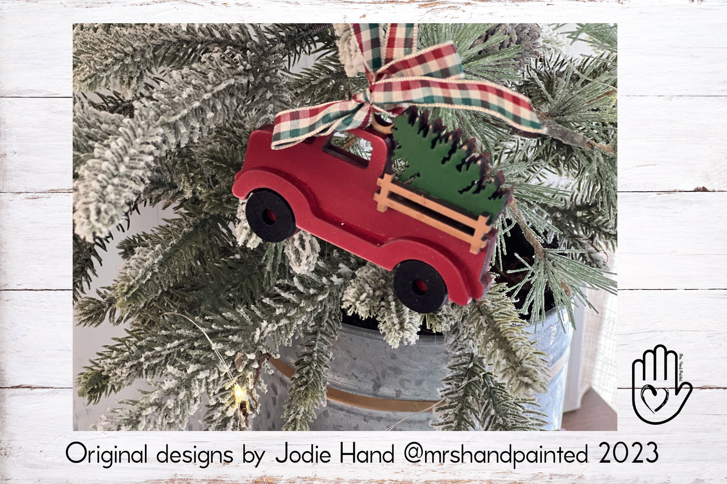 Digital Cut File - Laser Cut Ornament - Vintage Truck