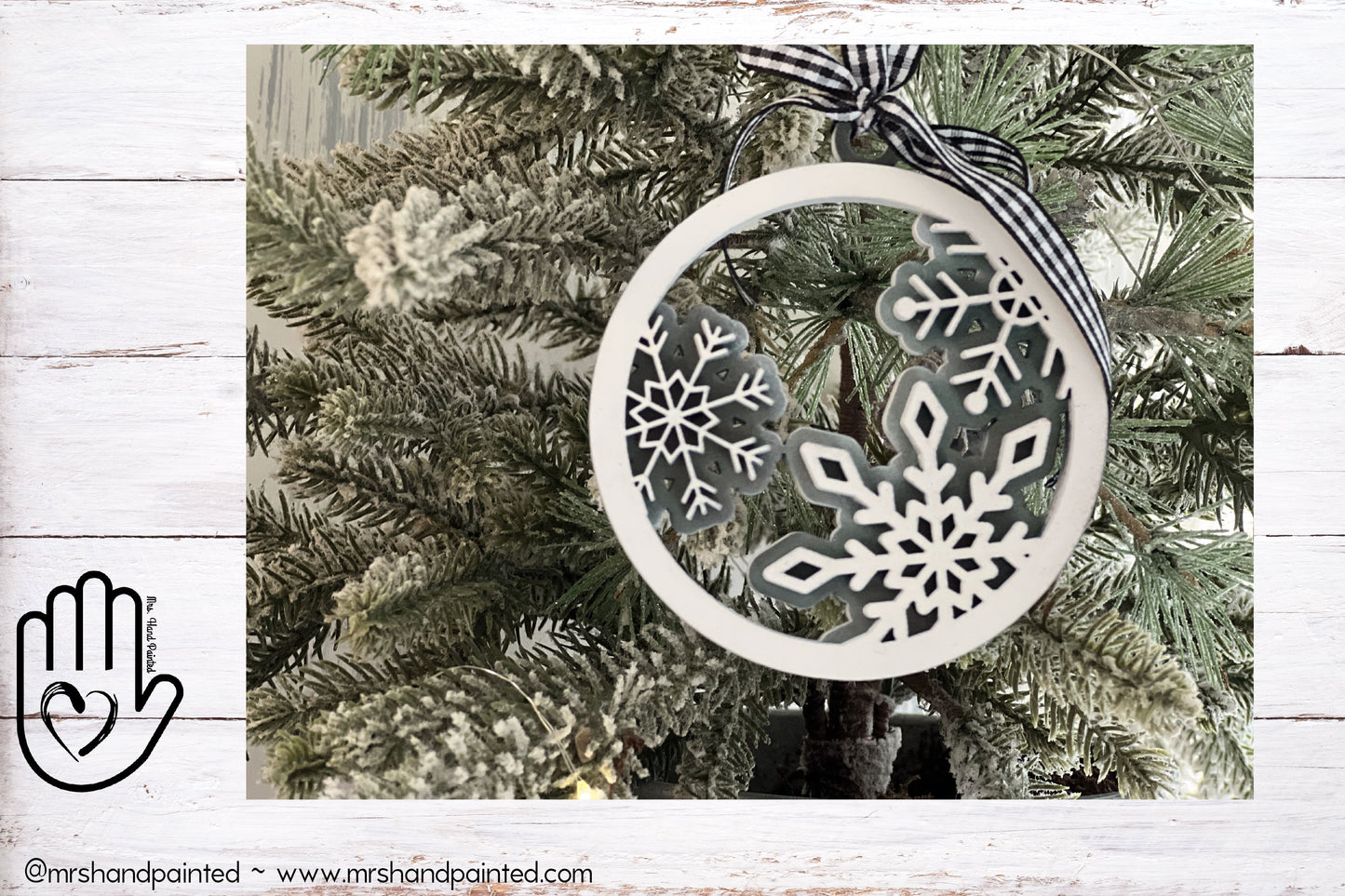 Digital Cut File - Laser Cut Layered Snowflake Ornament