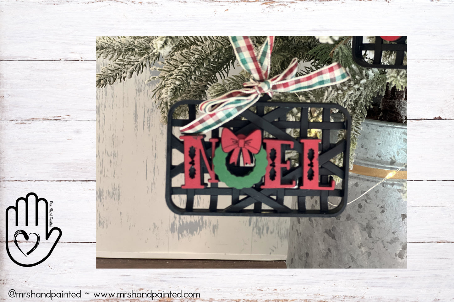 Digital Cut File - Laser Cut Faux Basket Ornament