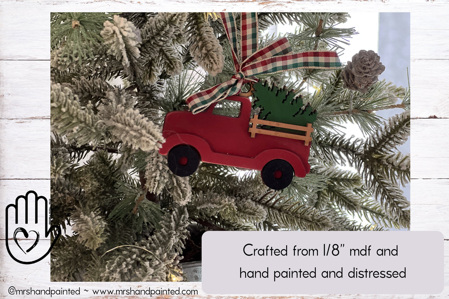 Digital Cut File - Laser Cut Ornament - Vintage Truck