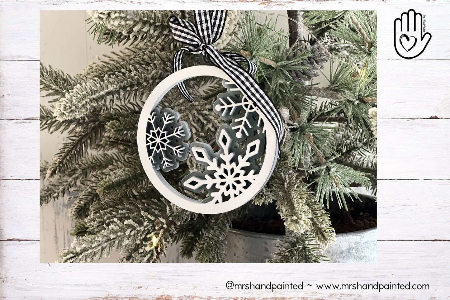 Digital Cut File - Laser Cut Layered Snowflake Ornament