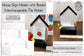 Laser Cut File -House with Basket Sign Tile Holder ~ Interchangeable Sign Backer - Digital Download