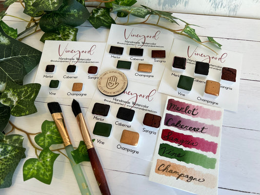 Handmade Watercolor Paints - VINEYARD